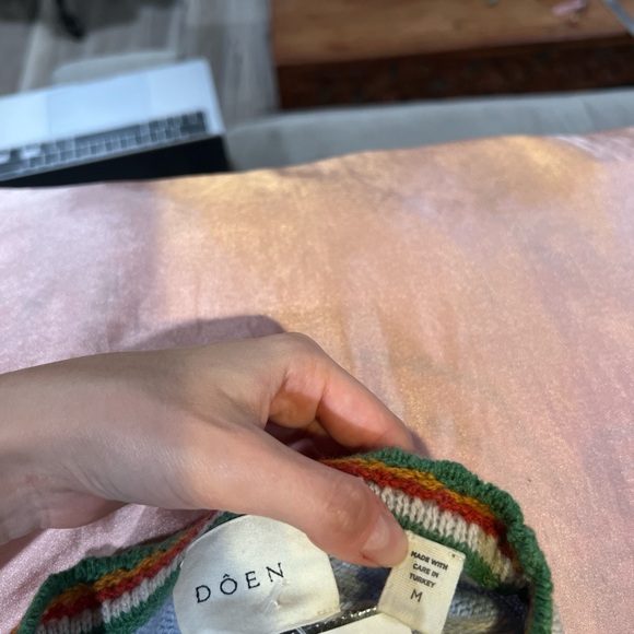 Doen Cashmere Wool Brynn Fair Isle Sweater - Picture 8 of 9